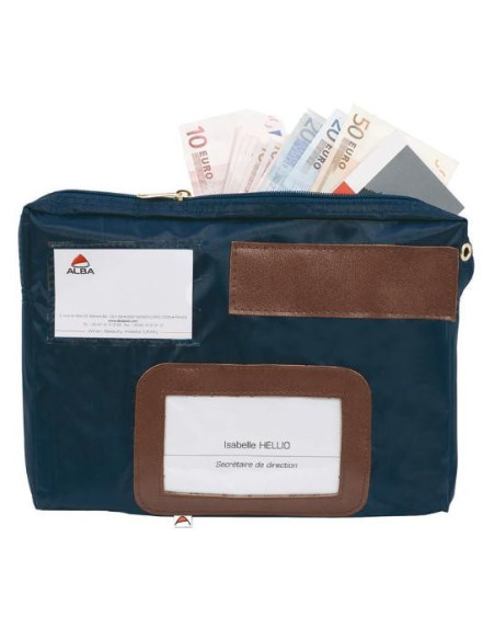 ▷ BOLSA ALBA CORRESPONDENCIA ALBA FABRICADA EN NYLON IMPERMEABLE 40X270X185MM AZUL | Taine - Imagen 1