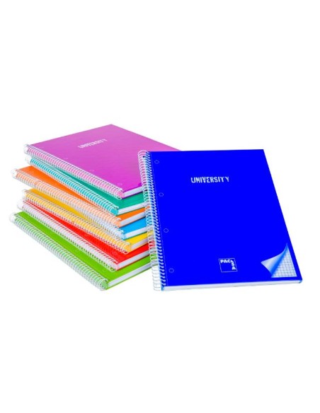 ▷ CUADERNO PACSA MICROP UNIVERSITY A4 80H 90GR C/5 TAPA CARTON PACSA | Taine - Imagen 1