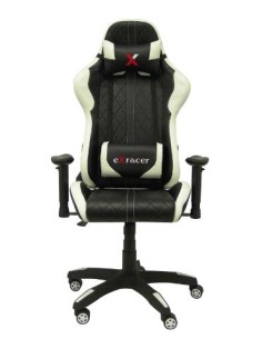 ▷ SILLA PIQUERAS GAMING PARAISO SIMILPIEL NEGRO/BLANCO | Taine - Imagen 1