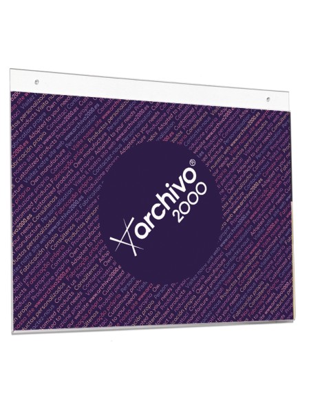 ▷ EXPOSITOR ARCHIVO 2000 MURAL A4 HORIZONTAL AGUJEROS PRE-PERFORADOS MEDIDAS 3 | Taine - Imagen 1