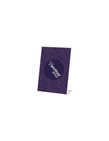 ▷ PORTACARTEL ARCHIVO 2000 SOBREMESA EN L DIN A5 VERTICAL | Taine - Imagen 1