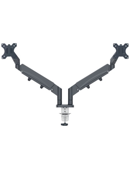 ▷ BRAZO LEITZ PARA MONITOR DUAL ERGO SPACESAVING, RIS OSCURO | Taine - Imagen 1