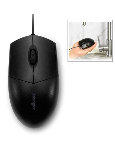 ▷ RATÓN KENSINGTON ÓPTICO LAVABLE PRO FIT® CON CABLE, NEGRO | Taine - Imagen 1