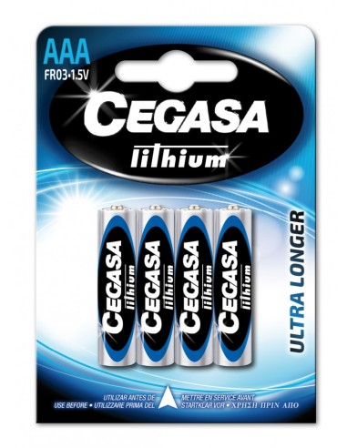 ▷ PILAS CEGASA LITIO FR03 AAA BL4 | Taine - Imagen 1