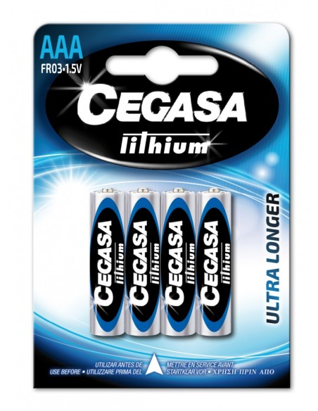 ▷ PILAS CEGASA LITIO FR03 AAA BL4 | Taine - Imagen 1