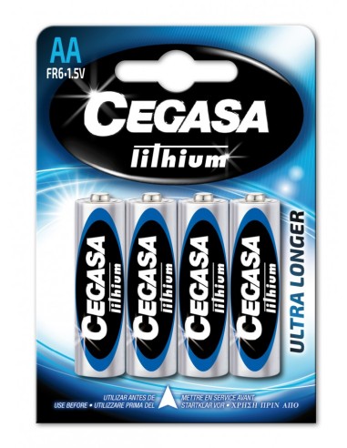 ▷ PILAS CEGASA LITIO FR6 AA BL4 | Taine - Imagen 1