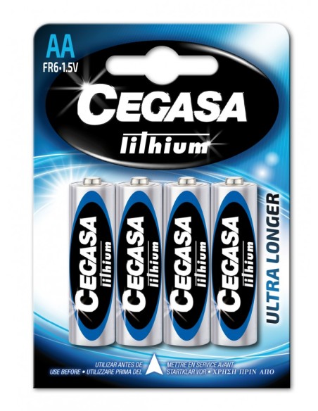 ▷ PILAS CEGASA LITIO FR6 AA BL4 | Taine - Imagen 1
