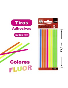 Imagen 1 - ▷ SET NOTAS ADHESIVAS TIRAS FLUOR FIXO 8X20UN | Taine ▷ SET NOTAS ADHESIVAS TIRAS FLUOR FIXO 8X20UN | Taine - Imagen 1