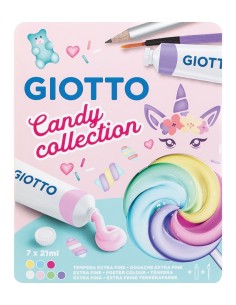 Imagen 1 - ▷ CAJA GIOTTO 7 TUBOS TEMPERAS 21ML COLORES CANDY COLLECTION | Taine ▷ CAJA GIOTTO 7 TUBOS TEMPERAS 21ML COLORES CANDY COLLECTION | Taine - Imagen 1