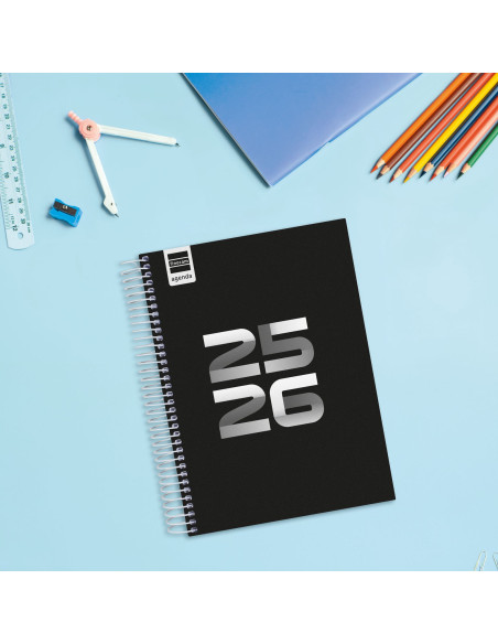 ▷ AG.ESCOLAR 26-27 COOL 4º 1DP NEGRO | Taine - Imagen 1
