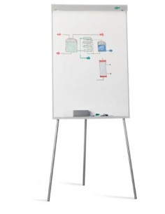 ▷ PAPELOGRAFO PIZARRA TRÍPODE CONVENCIÓN MELAMINA 70 X 102 CM FAIBO | Taine - Imagen 1
