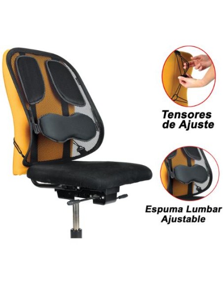 ▷ COJIN/RESPALDO FELLOWES LUMBAR ERGONÓMICO MESH PROFESIONAL | Taine - Imagen 1