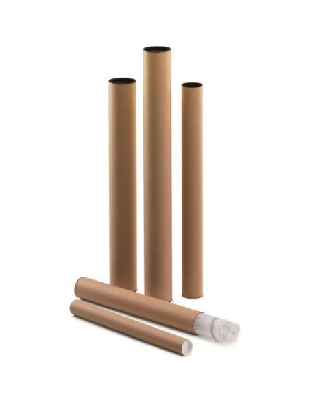 ▷ PORTAPLANOS FAIBO CARTON TAPAS PLASTICO 460MM x Ø40MM | Taine - Imagen 1