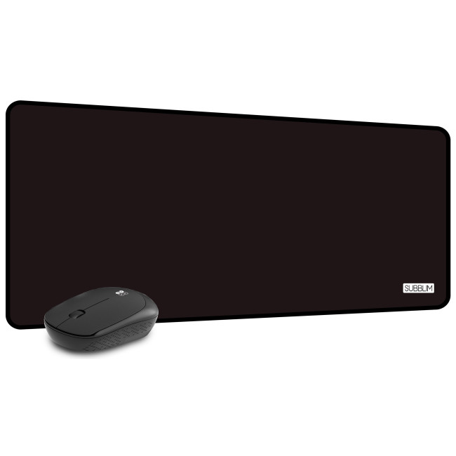 ▷ ALFOMBRILLA SUBBLIM CON RATÓN HARMONY XL 800X300X2 MM NEGRO | Taine - Imagen 1