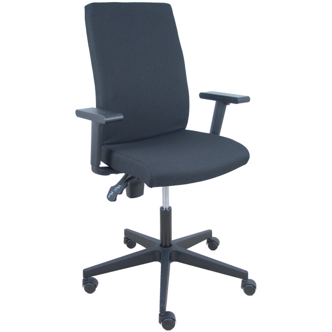 ▷ SILLA I-LINE ARAN NEGRO CON BRAZOS REGULABLES PIQUERAS Y CRESPO | Taine - Imagen 1
