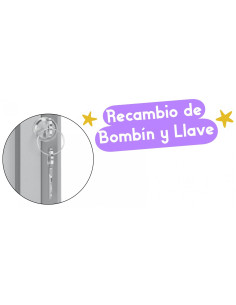 ▷ RECAMBIO NOBO DE LLAVE Y BOMBÍN PARA VITRINA PREMIUM PLUS D.PUERTA CORREDERA | Taine - Imagen 1