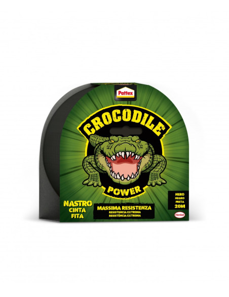 ▷ CINTA ADHESIVA CROCODILE POWER NEGRA 50X20 M PATTEX | Taine - Imagen 1