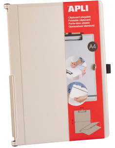 ▷ CLIPBOARD PLEGABLE A4 317 X 230 MM BLANCO APLI | Taine - Imagen 1