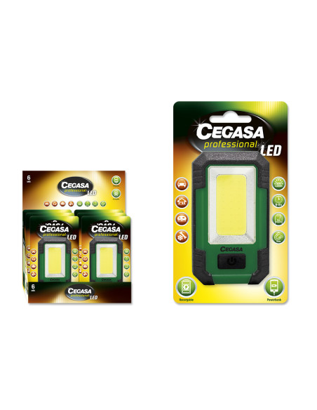 ▷ LINTERNA CEGASA RECARGABLE 10W 500LUM + POWER BANK POESSA | Taine - Imagen 1