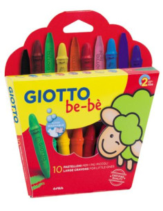 ▷ CERAS GIOTTO BE-BE CJ.10 UDS.+SACAPUNTAS | Taine - Imagen 1