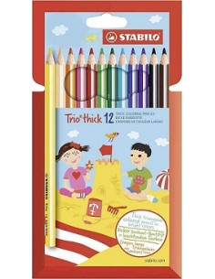 Imagen 1 - ▷ LAPICEROS STABILO COLOR CJ.12 UDS TRIO | Taine ▷ LAPICEROS STABILO COLOR CJ.12 UDS TRIO | Taine - Imagen 1