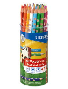 Imagen 1 - ▷ LAPICEROS COLOR BOTE 48 UDS. SLIM MINA 3,3 MM LYRA GROOVE FILA | Taine ▷ LAPICEROS COLOR BOTE 48 UDS. SLIM MINA 3,3 MM LYRA GROOVE FILA | Taine - Imagen 1