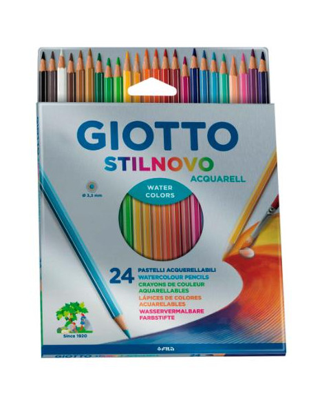 ▷ LAPICEROS COLOR GIOTTO ACUARELL CJ.24 UDS | Taine - Imagen 1