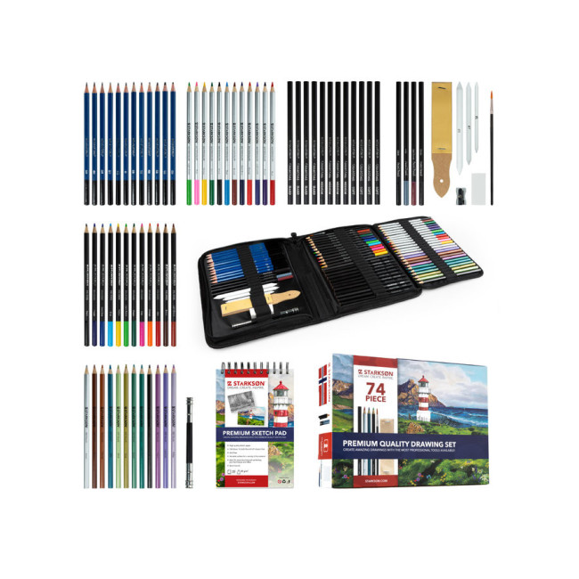 ▷ SET STARKSON DRAWING 74 PIEZAS | Taine - Imagen 1