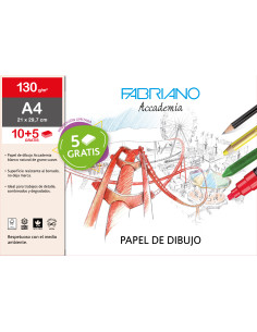 Imagen 1 - ▷ LAMINAS FABRIANO DIBUJO A4 130G 10HJ GRANO NAT.ESCUELA | Taine ▷ LAMINAS FABRIANO DIBUJO A4 130G 10HJ GRANO NAT.ESCUELA | Taine - Imagen 1