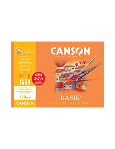 Imagen 1 - ▷ LAMINAS DIBUJO BASIK MINIPACK 10H A4 LISO 130G CANSON | Taine ▷ LAMINAS DIBUJO BASIK MINIPACK 10H A4 LISO 130G CANSON | Taine - Imagen 1