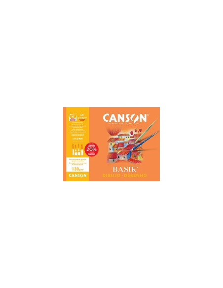 ▷ LAMINAS DIBUJO BASIK MINIPACK 10H A4+ ISO 130 CANSON C,RECUADRO | Taine - Imagen 1