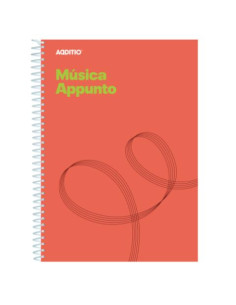 Imagen 1 - ▷ CUADERNO ADDITIO MUSICA 12 PENTAGRAMAS ESPIRAL 20HJ CUADRICULA APPUNTO ADDITIO | Taine ▷ CUADERNO ADDITIO MUSICA 12 PENTAGRAMAS ESPIRAL 20HJ CUADRICULA APPUNTO ADDITIO | Taine - Imagen 1