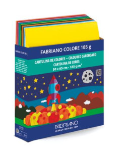 ▷ EXPOSITOR FABRIANO CARTON 450 HJ CARTULINAS COLORE 50X65CM 15 COLORES | Taine - Imagen 1