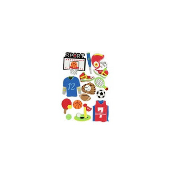 ▷ FIGURAS GOMA EVA FIXO KIDS 3D ADHESIVAS DEPORTES | Taine - Imagen 1