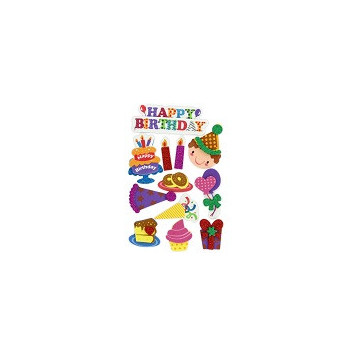 ▷ FIGURAS GOMA EVA FIXO KIDS 3D PURPURINA CUMPLE 1 | Taine - Imagen 1