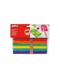 Imagen 1 - ▷ PALO POLO APLI 40U COLORES SURTIDOS 150X18MM | Taine ▷ PALO POLO APLI 40U COLORES SURTIDOS 150X18MM | Taine - Imagen 1