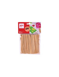 Imagen 1 - ▷ PALILLOS APLI MINI NATURAL 100X5MM 80UDS. | Taine ▷ PALILLOS APLI MINI NATURAL 100X5MM 80UDS. | Taine - Imagen 1