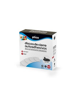 ▷ DISCOS PLICO NEGRO DE CIERRE AUTOADHESIVOS MACHO/HEMBRA, 20 MM 400 PARES NEGRO | Taine - Imagen 1