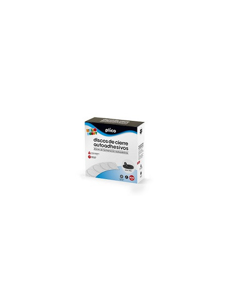 ▷ DISCOS PLICO NEGRO DE CIERRE AUTOADHESIVOS MACHO/HEMBRA, 20 MM 400 PARES NEGRO | Taine - Imagen 1