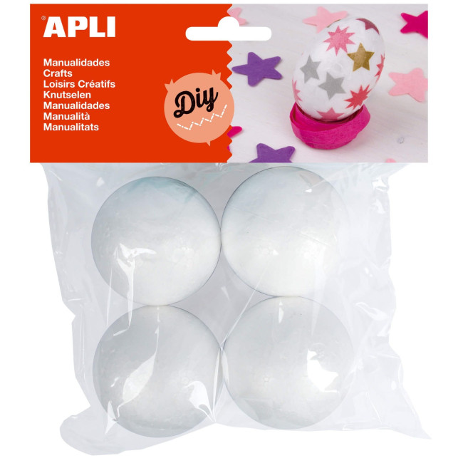 ▷ BOLAS APLI 4 UDS POREXPAN 50MM | Taine - Imagen 1