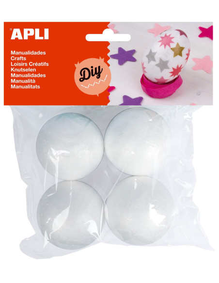 ▷ BOLAS APLI 4 UDS POREXPAN 50MM | Taine - Imagen 1