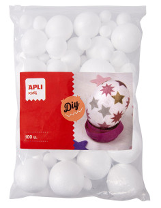 ▷ BOLAS APLI POREXPAN MEDIDAS SURTIDAS 100 UDS | Taine - Imagen 1