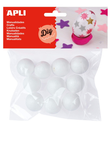 ▷ BOLAS APLI POREXPAN Ø25MM 10UDS | Taine - Imagen 1