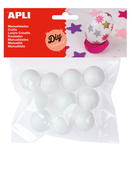 ▷ BOLAS APLI POREXPAN Ø25MM 10UDS | Taine - Imagen 1