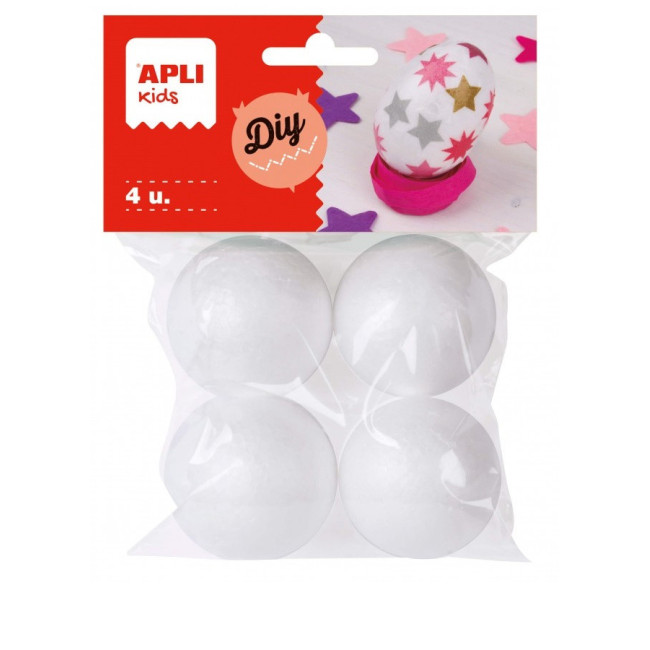 ▷ BOLAS APLI POREXPAN Ø45MM. 4U. | Taine - Imagen 1
