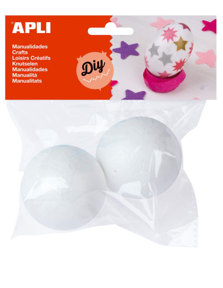 ▷ BOLAS APLI POREXPAN Ø70MM 2 UDS | Taine - Imagen 1
