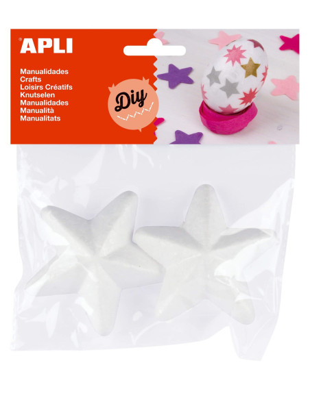 ▷ ESTRELLAS APLI POREXPAN Ø75MM 2UDS | Taine - Imagen 1