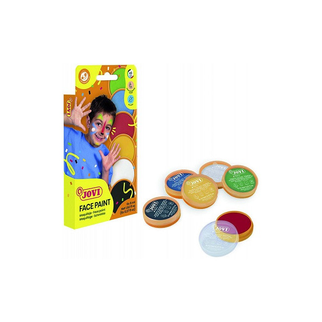 ▷ MAQUILLAJE CREMA 6 BOTES 8ML SURTIDOS JOVI FACE PAINT | Taine - Imagen 1