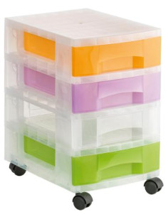 Imagen 1 - ▷ CAJONERA ARCHIVO 2000 4 CAJONES COLORES CON RUEDAS | Taine ▷ CAJONERA ARCHIVO 2000 4 CAJONES COLORES CON RUEDAS | Taine - Imagen 1