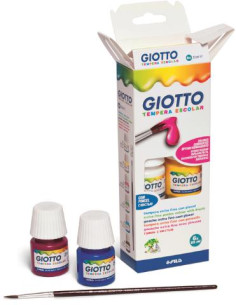 Imagen 1 - ▷ TEMPERA CJ.6 BOTES 25 ML COLORES SURTIDOS + PINCEL GIOTTO | Taine ▷ TEMPERA CJ.6 BOTES 25 ML COLORES SURTIDOS + PINCEL GIOTTO | Taine - Imagen 1